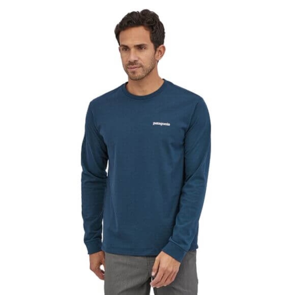 Patagonia Responsibili-Tee long sleeve CRATER BLUE